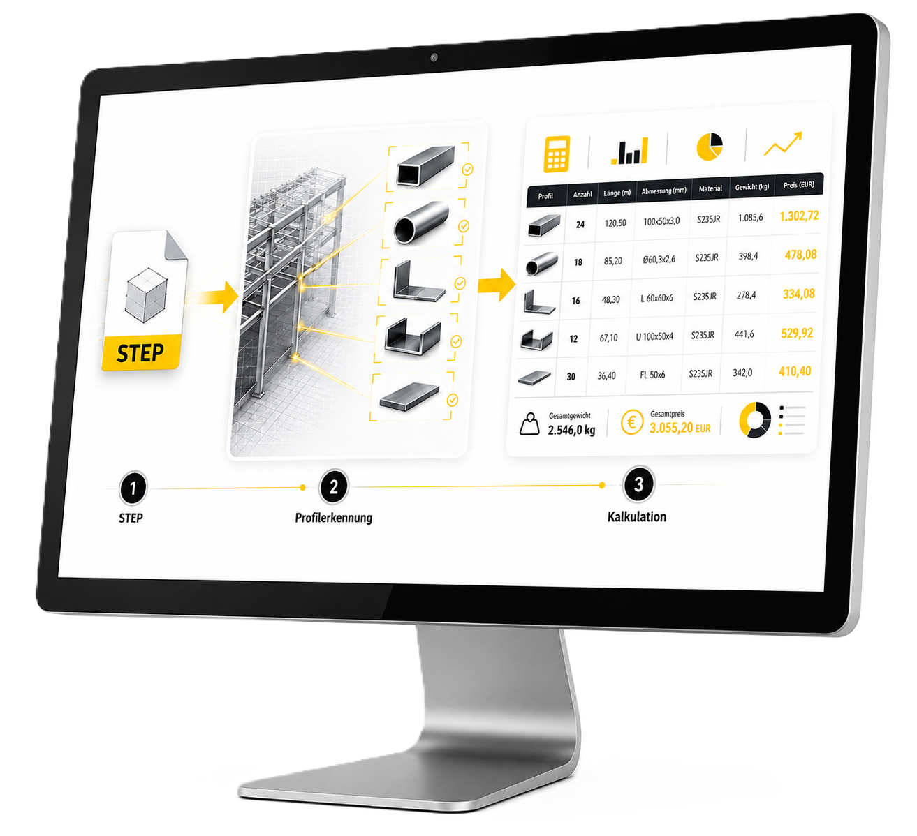 PROfirst CAM Software Oberfläche