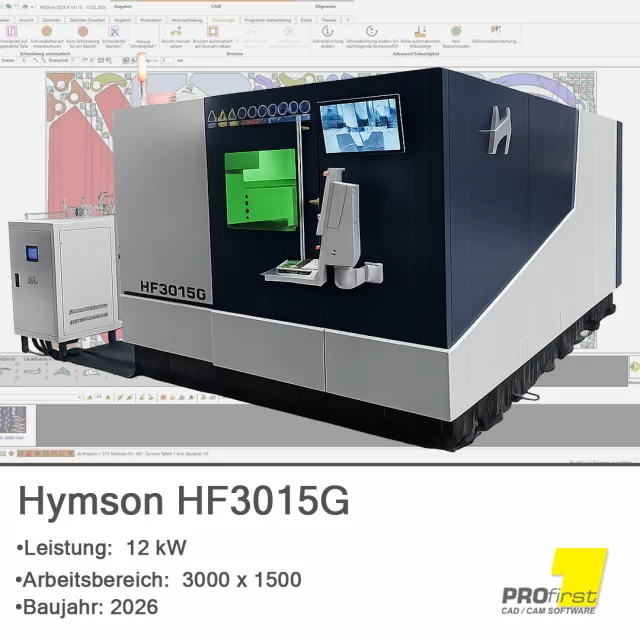 🔥 Neu in unserer Maschinendatenbank!

Die Hymson HF3015G mit satten 12 kW Laserleistung ist jetzt bei uns integriert.
Und wir haben es nicht nur auf dem Papier geprüft – vor Ort getestet 💪

Ergebnis?
👉 Schnitte bis 40 mm in Stahl, Edelstahl und Aluminium
👉 Qualität? Einfach mega 🚀

So stellen wir sicher, dass unsere CAM-Lösung auch bei High-End-Lasern das Maximum rausholt. Vielen Dank an die erfahrene Techniker von @xteg_gmbh für die gute Zusammenarbeit!

#lasercutting #cnc #camsoftware #metallbearbeitung #industrie40 #fertigung #blechbearbeitung #profirst_group #hymsonlaser